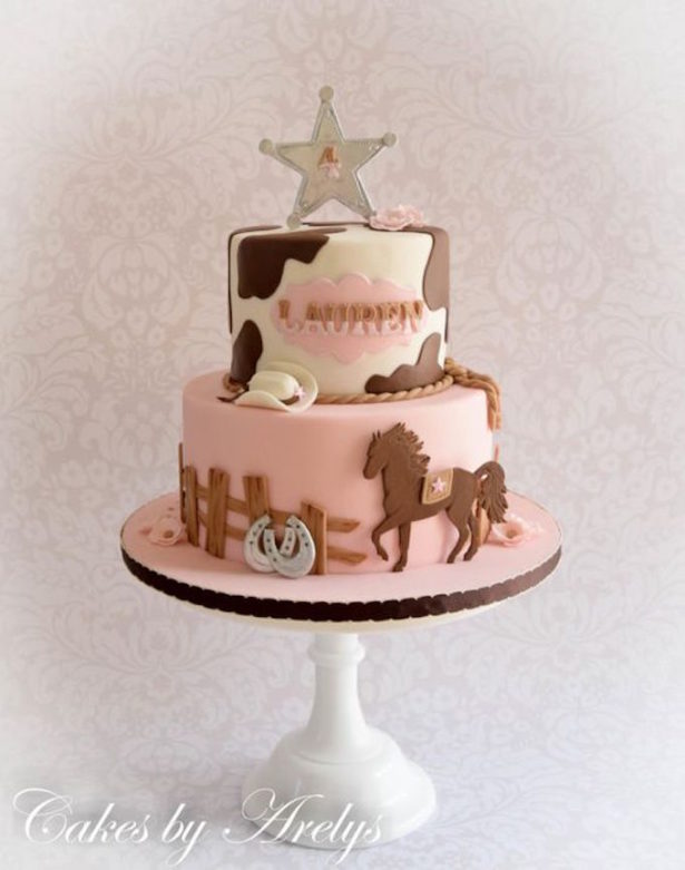 Cowgirl Birthday Cake 