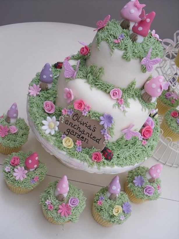 Enchanted Garden Fairy Cake