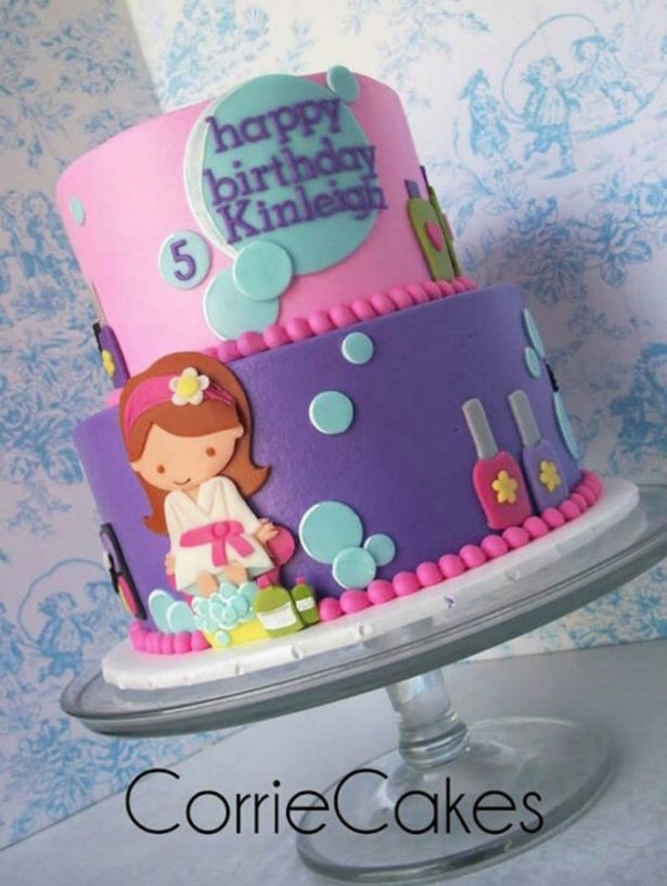 Spa Theme Birthday Cake