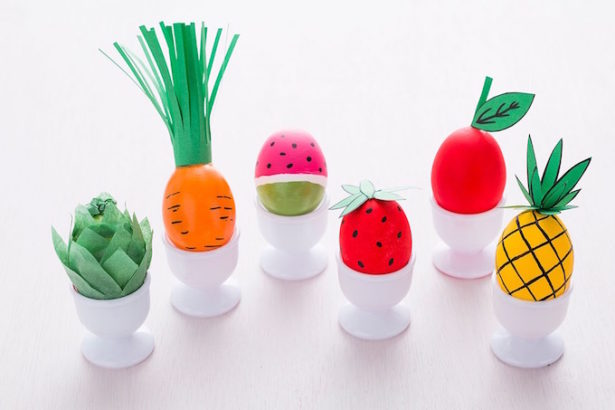 Best Easter Egg Decorating Ideas Fruit & Veg Eggs