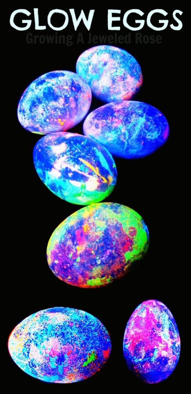 Best Easter Egg Decorating Ideas Glow in the Dark Egg Growing A Jeweled Rose