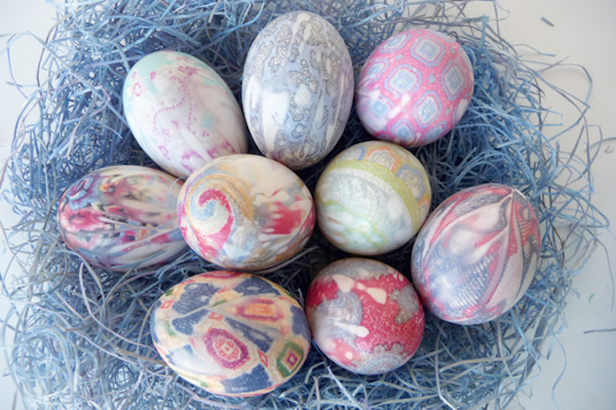 Best Easter Egg Decorations Silk Tie Dye | Our Best Bites