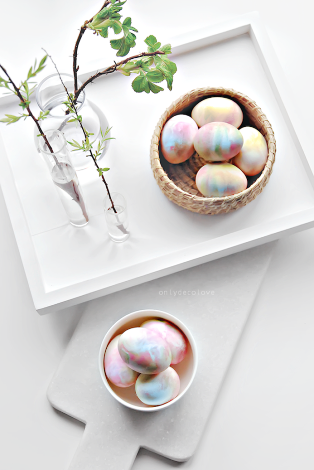 Best Easter Egg Decorating Ideas Whipped Cream Eggs | Only Deco Love