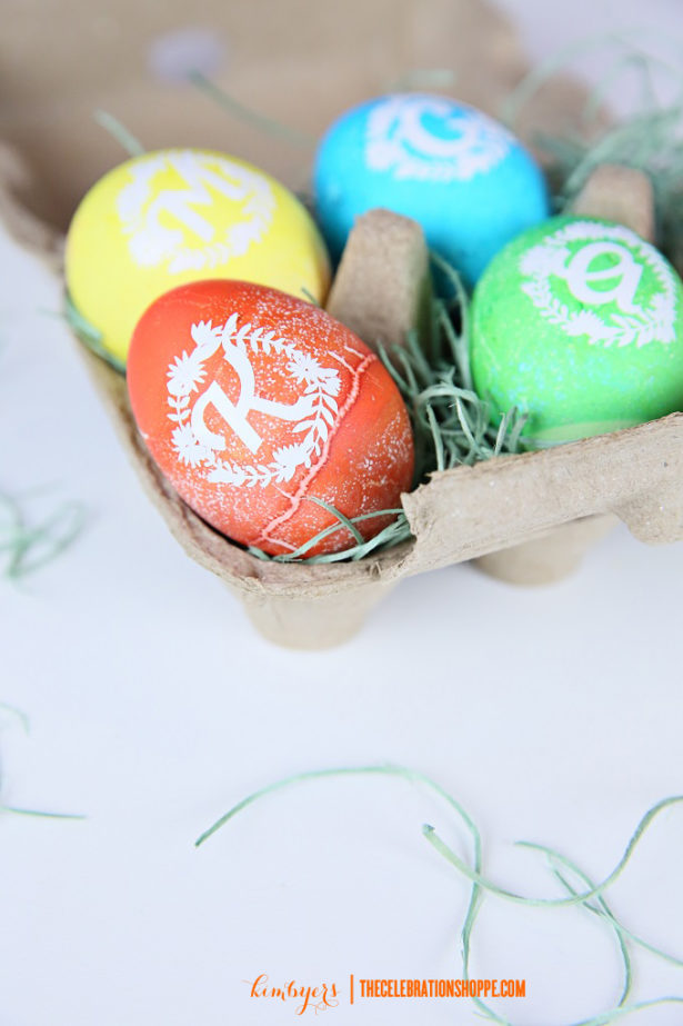 Monogram Easter Eggs | Kim Byers