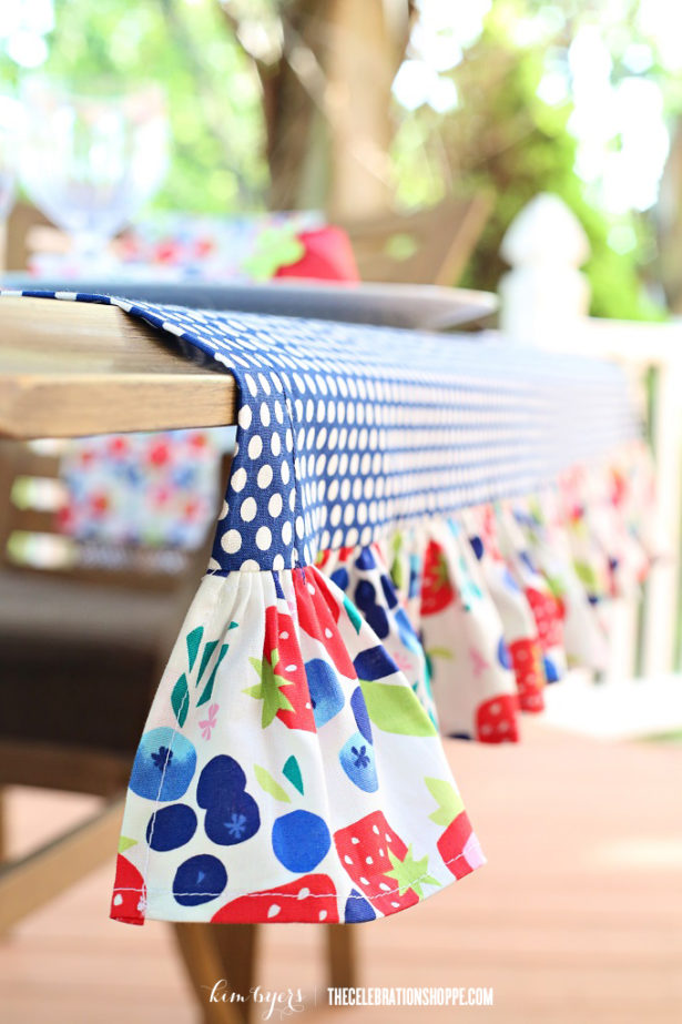 How To Sew A Ruffle Tablecloth Kim Byers
