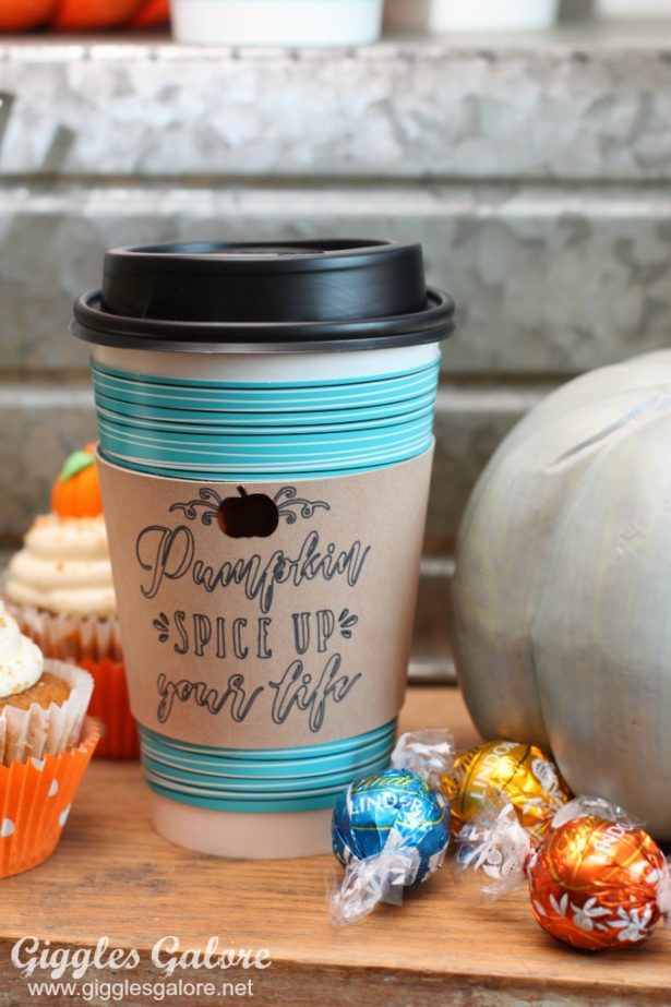 Pumpkin Spice Coffee Sleeve