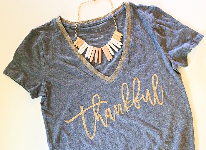 Cricut thankful tee kim byers