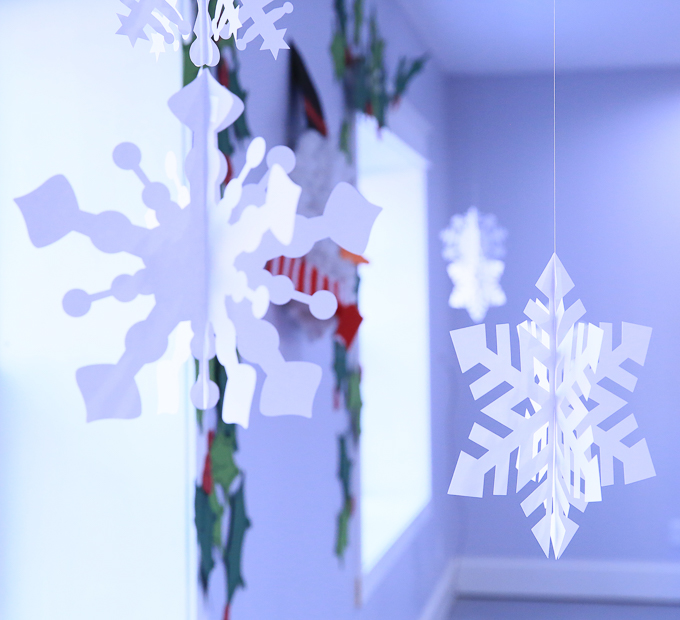 Giant 3D Paper Snowflakes with the Cricut - Hey, Let's Make Stuff