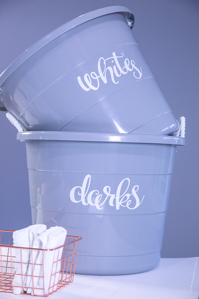 DIY Laundry Room Labels on Cricut Joy - Clean and Scentsible