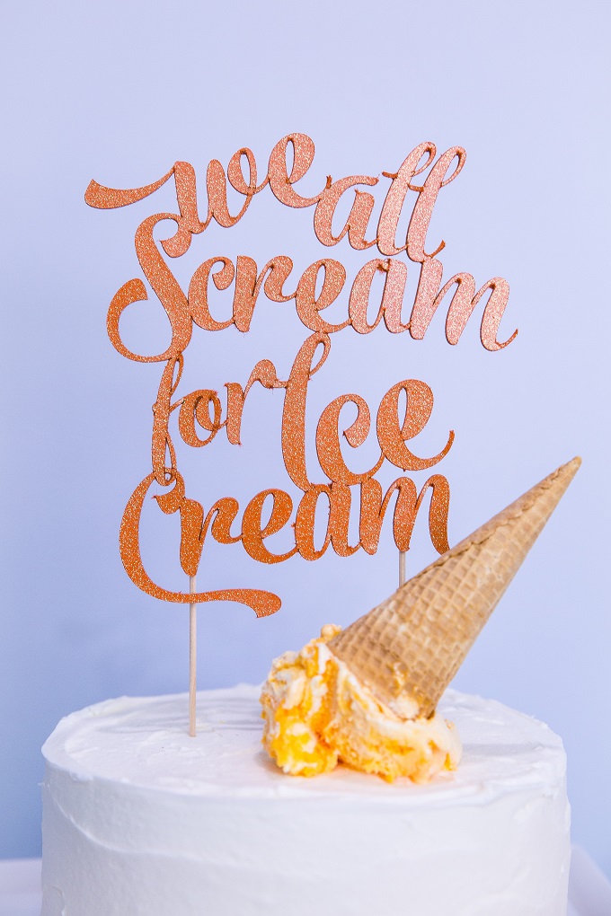 Ice Cream Cake Topper | Kim Byers