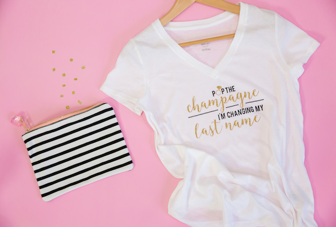 Bride T-shirt | Pop The Champagne