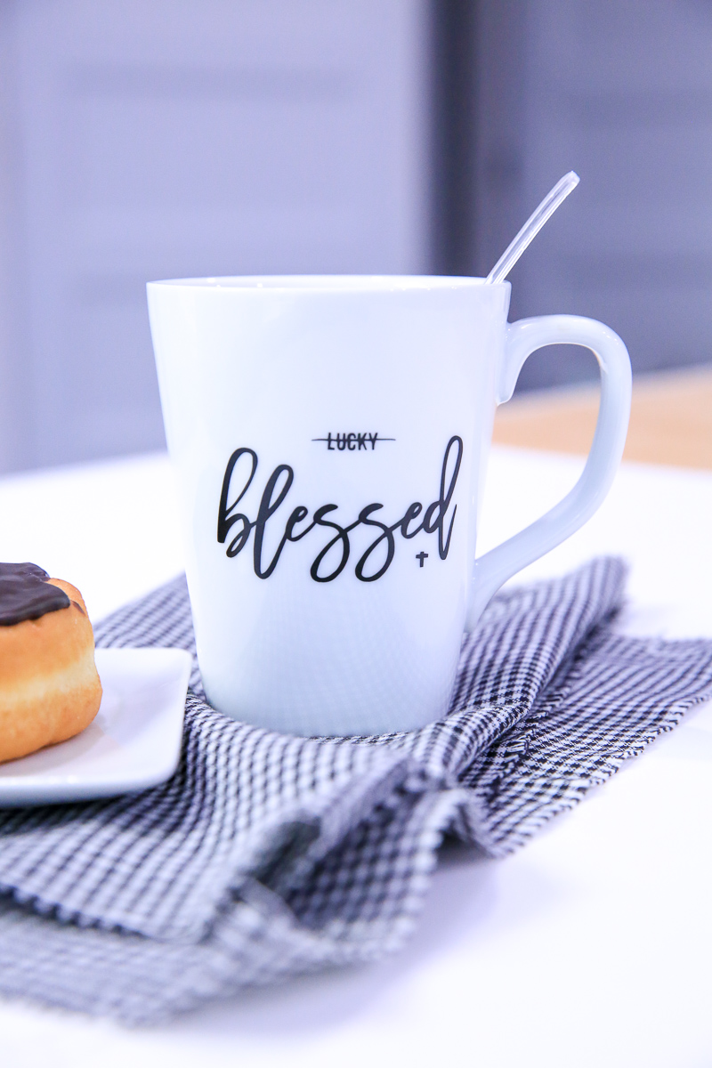 Not Lucky Blessed Christian Coffee Mug | Kim Byers