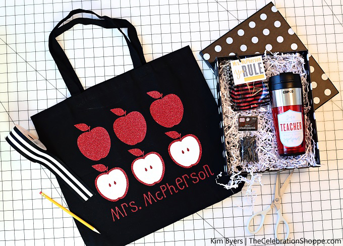 DIY Teacher Bags - Back to School Gift with Cricut - Over The Big Moon