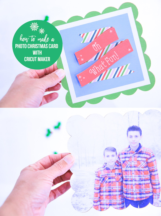 Cricut photo christmas card kim byers