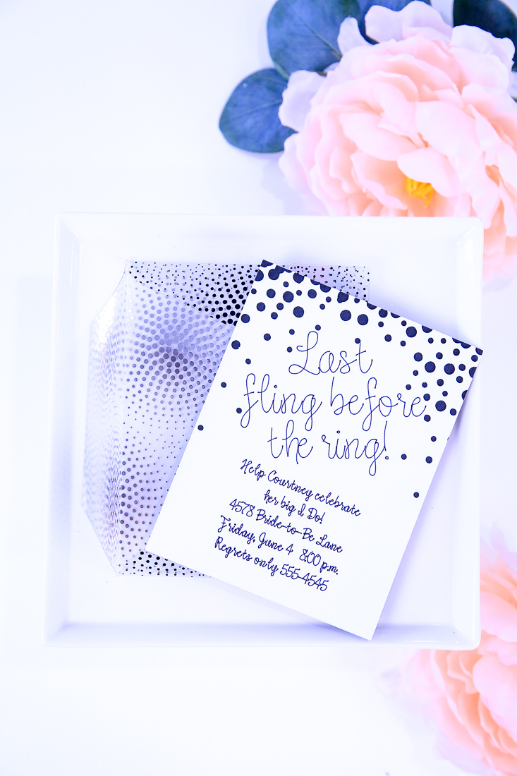 Bachelorette party invite kim byers