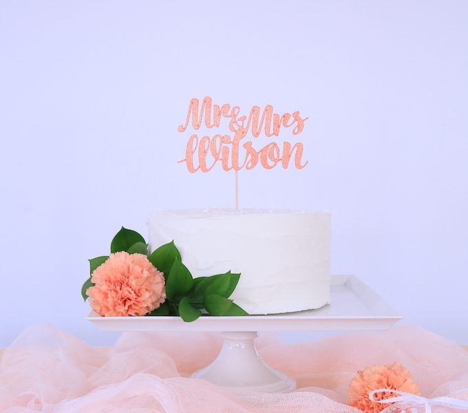 Wedding cake topper cricut maker kim byers 1