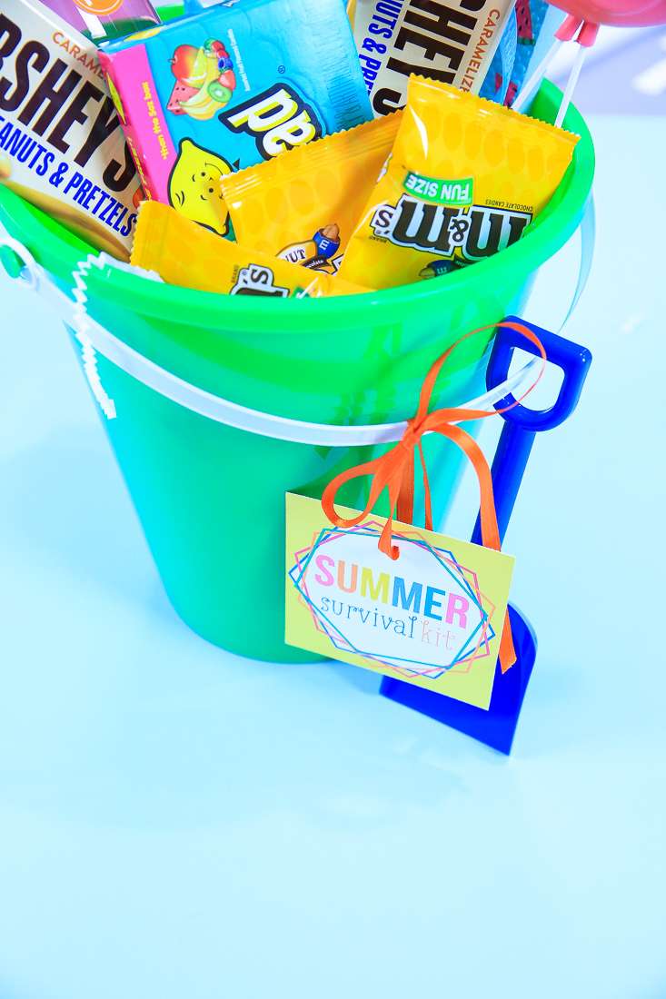 Let's make a Summer Survival Gift Basket with my free gift tags | Crafting with Kim Byers at The Celebration Shoppe