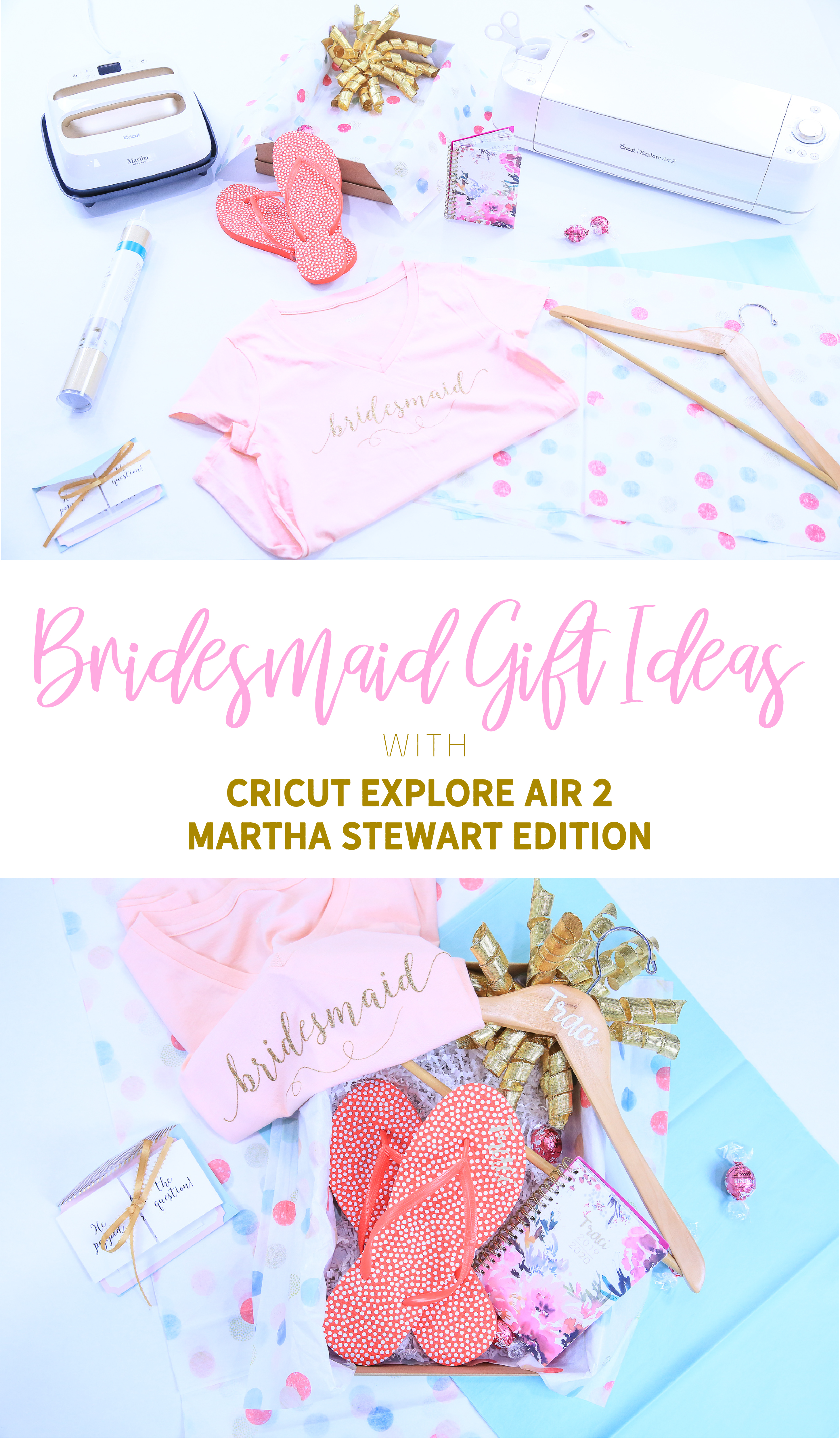 WOW! These Bridal Party Gifts With Cricut's Infusible Ink Are Darling!