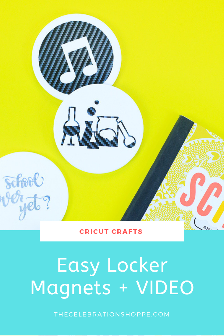 MAKE Cricut Back To School Locker Magnets in minutes! | Cricut crafts with Kim Byers at The Celebration Shoppe