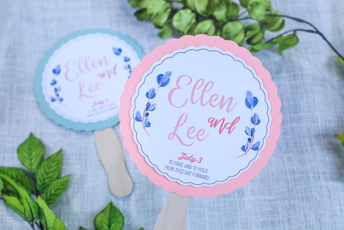 Make DIYWedding Fans with Cricut Print Then Cut | Crafting with Kim Byers at The Celebration Shoppe