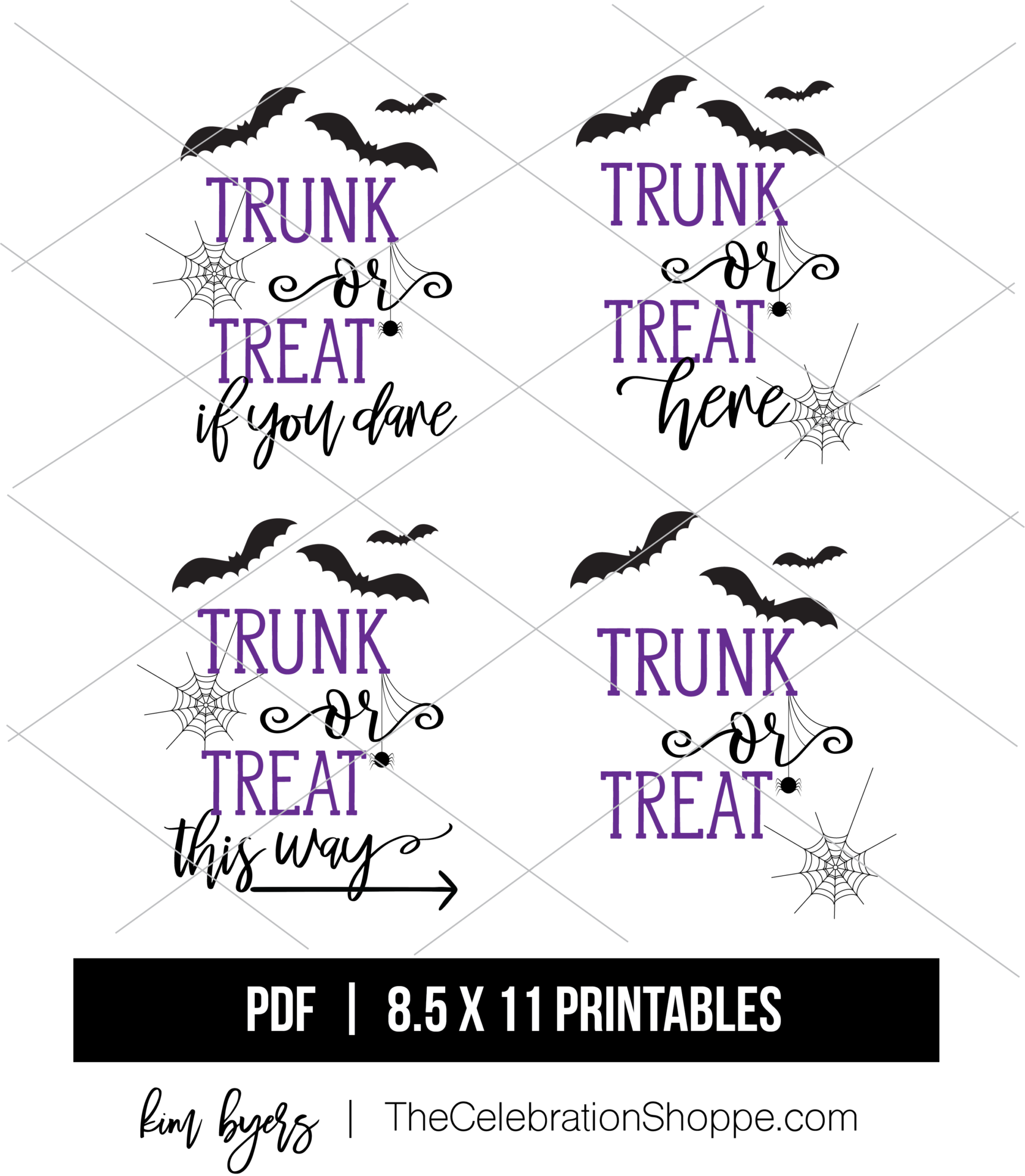 Trunk Or Treat Printables Kim Byers