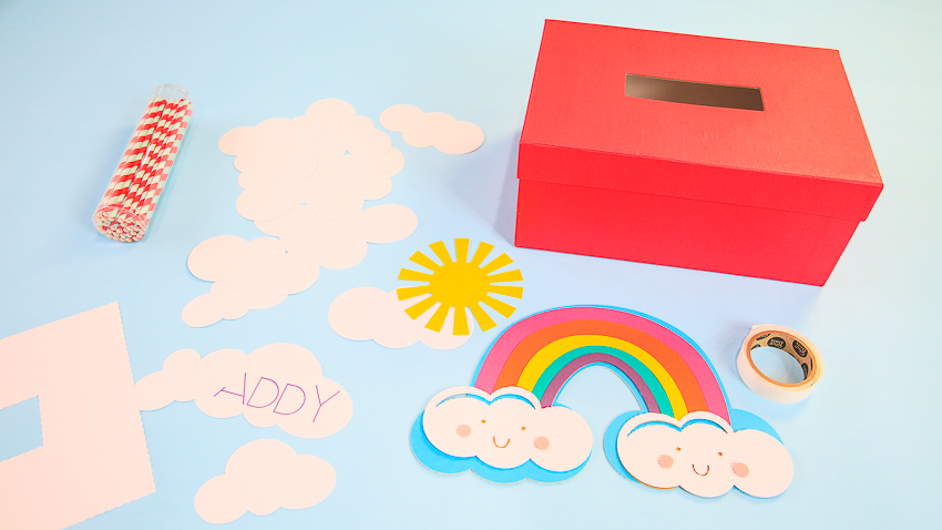 Supplies Cricut Rainbow Valentine Box Kim Byers