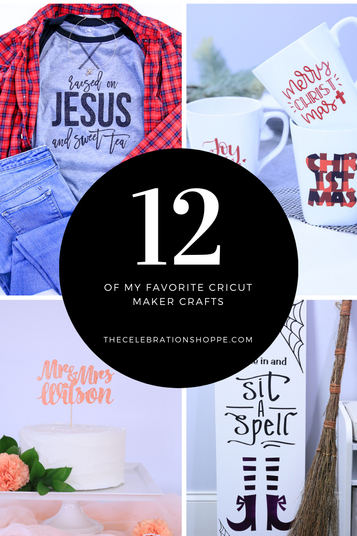 12 Favorite Cricut Maker Crafts with vinyl, iron-on, pens, paper and chipboard | Cricut Crafts with Kim Byers