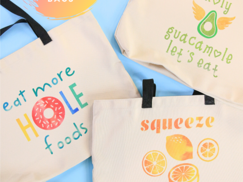 Cricut Infusible Ink Grocery Tote Bags + Video - Kim Byers