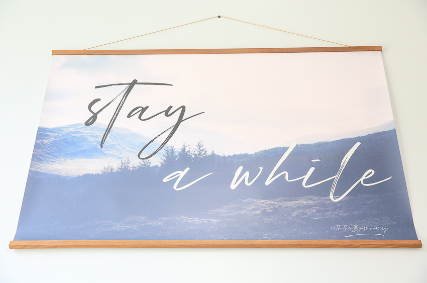 Entryway Stay A While Poster