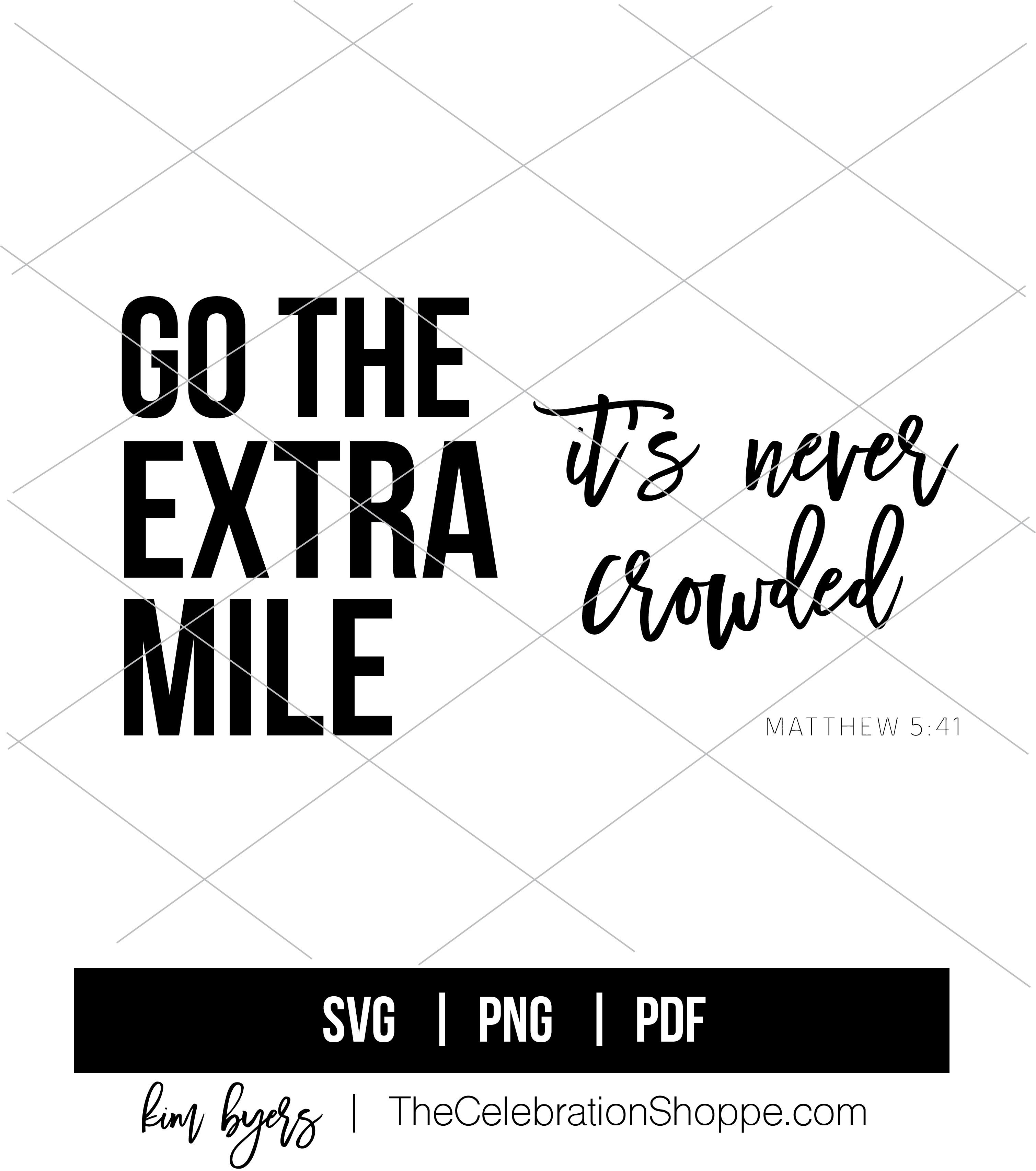 Go The Extra Mile SVG Bundle