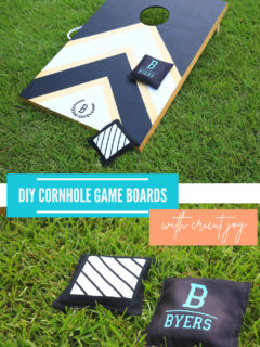 DIY Cornhole Boards With Cricut Joy
